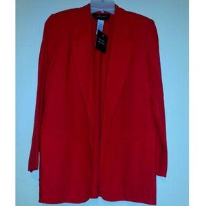 NWT Sag Harbor Blazer/Suit Jack Red petite Sz: 6 P
